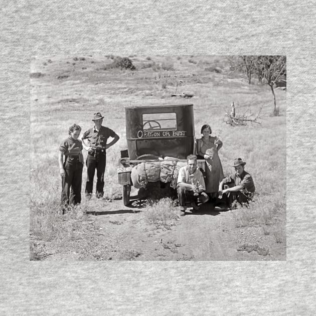 Oregon or Bust, 1936. Vintage Photo by historyphoto